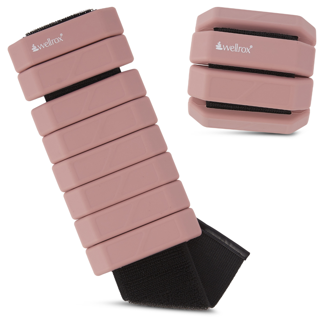 Set of stylish Rose silicone wearable ankle weights