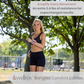 woman wearing stylish rose Adjustable 1lb weighted bangles in park to exercise