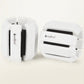 stylish White set of silicone wearable wrist and ankle weights fastened