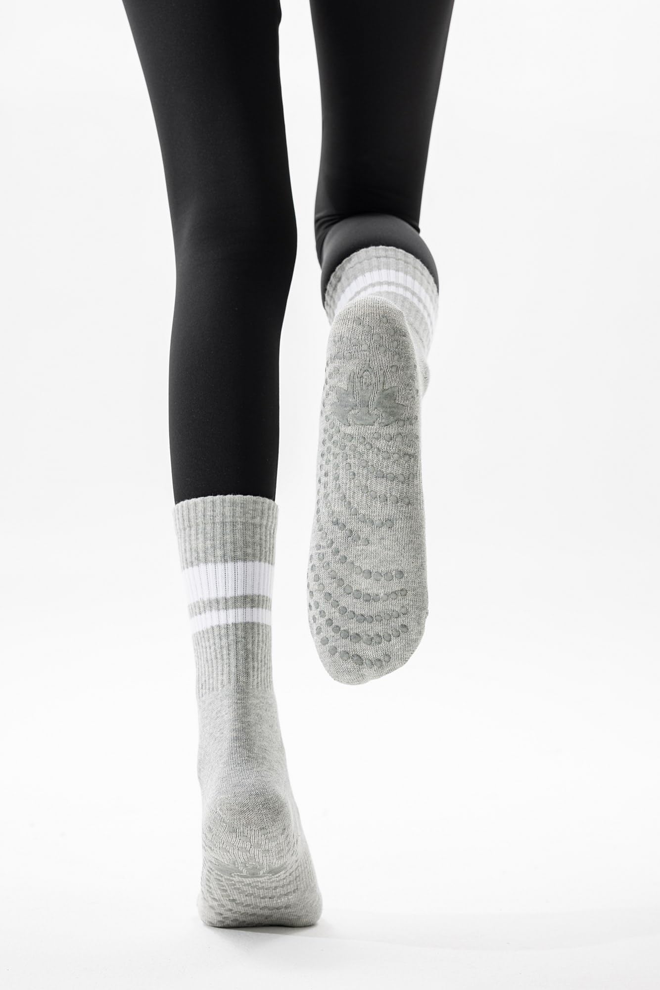 レッグウェア ansdotsloevner grey socks NR2 CREW MERINO HIKING SOCKS - Light Grey