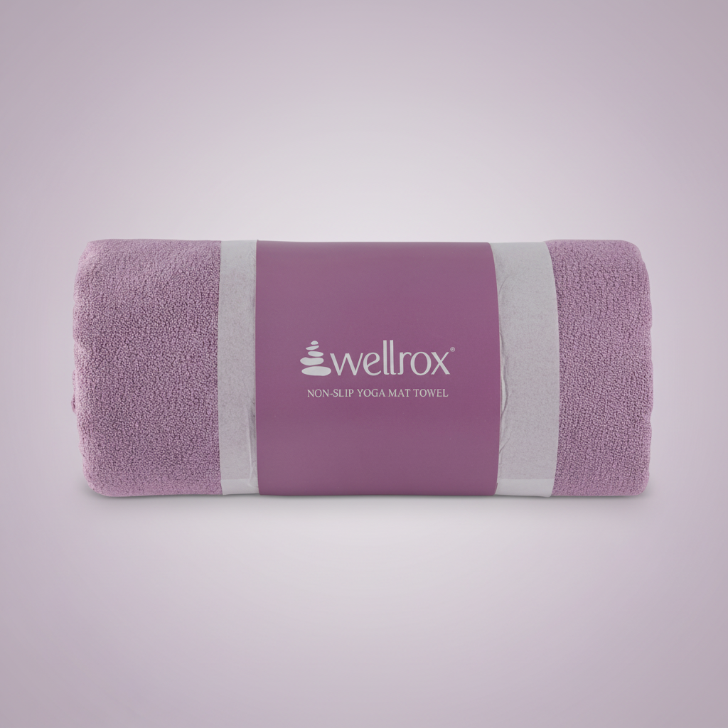 wellrox lavender mat towel