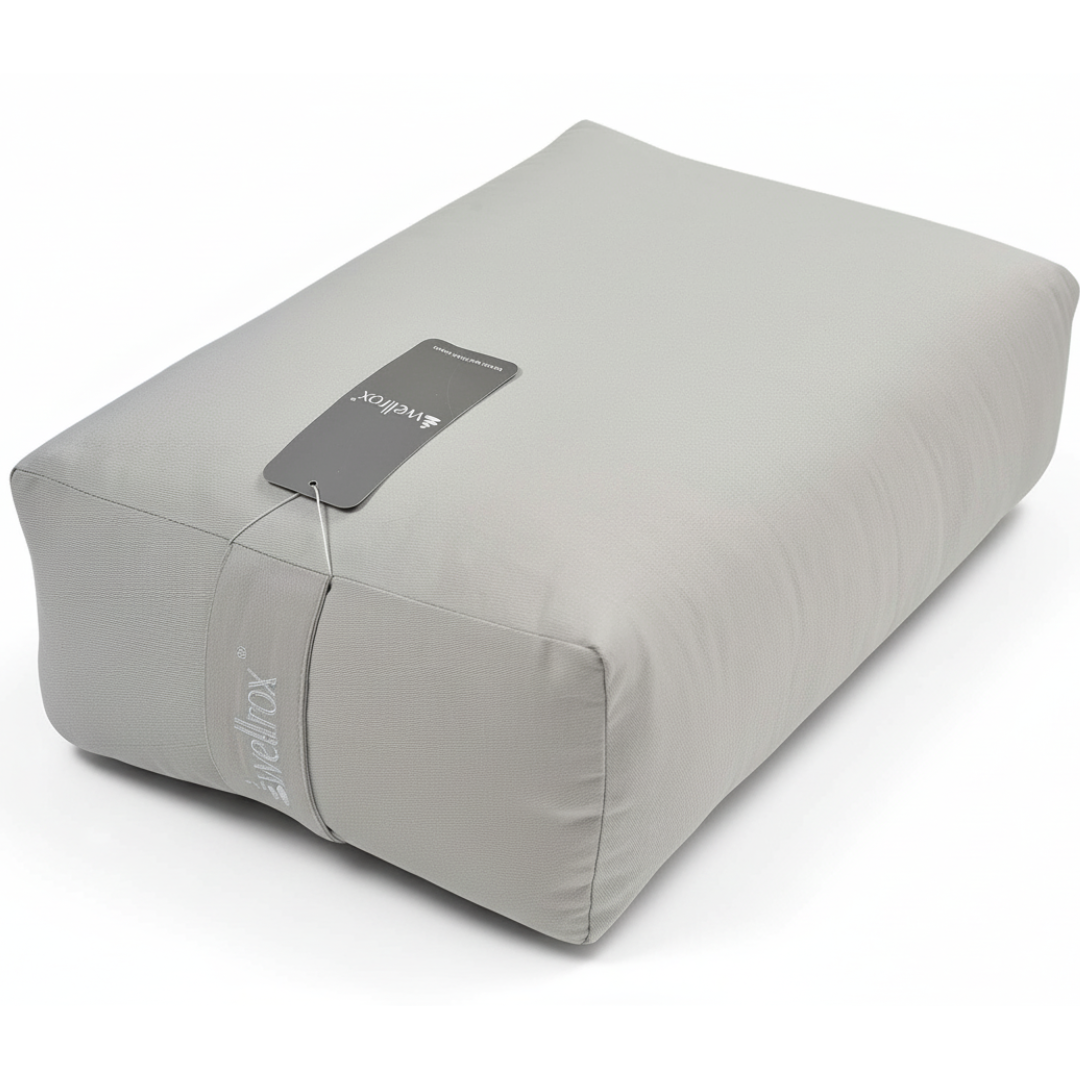 natural rectangular yoga bolster indian cotton